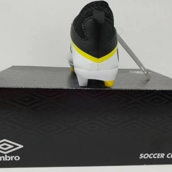 Umbro Pivot Kids Soccer Cleats Black/White/Yellow - Picture 5 of 10